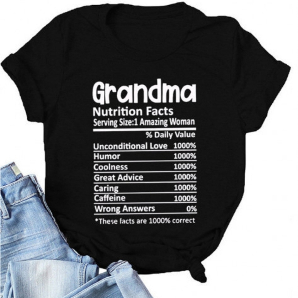 Grandma nutrition facts T-shirt